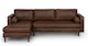 Sven Charme Chocolat Left Sectional Sofa - Gallery View 1 of 13.