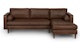 Sven Charme Chocolat Right Sectional Sofa - Gallery View 1 of 13.
