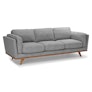 Timber 90" Sofa - Pebble Gray