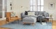 Timber Pebble Gray Sofa - Gallery View 2 of 9.