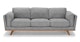 Timber Pebble Gray Sofa - Gallery View 1 of 9.