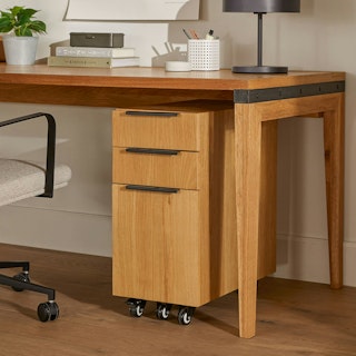 Madera 12" File Cabinet - Oak