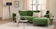 Sven Grass Green Right Sectional Sofa - Gallery View 2 of 13.