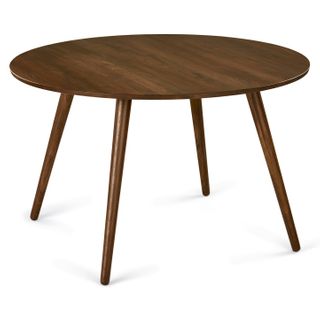 Seno 47" Round Dining Table - Walnut
