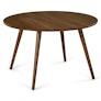 Seno 47" Round Dining Table - Walnut