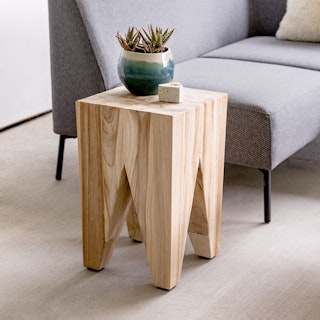 Tana Outdoor Stool - Natural Teak