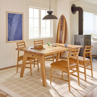 Madera 71" Solid Wood Dining Table - Oak
