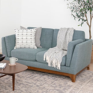 Ceni 61" Loveseat - Aquarius Aqua