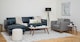 Ceni Pyrite Gray Armchair - Gallery View 2 of 10.