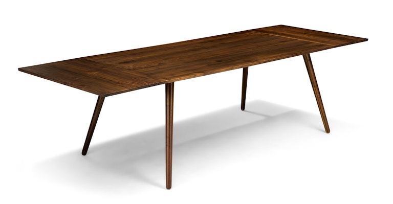 Seno Walnut Dining Table, Extendable - Primary View 1 of 12 (Open Fullscreen View).
