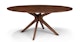 Conan Walnut Oval Dining Table - Gallery View 1 of 9.
