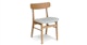 Ecole Mist Gray Oak Dining Chair - Gallery View 1 of 13.