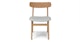 Ecole Mist Gray Oak Dining Chair - Gallery View 4 of 13.