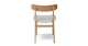 Ecole Mist Gray Oak Dining Chair - Gallery View 6 of 13.