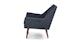 Angle Denim Blue Chair - Gallery View 4 of 12.