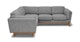 Timber Pebble Gray Corner Sectional - Gallery View 3 of 13.