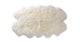 Lanna Ivory Sheepskin Throw 4 x 6 - Gallery View 1 of 8.