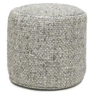 Texa 16" Pouf - Fog Gray