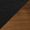 Color: Black Leather and Walnut